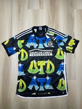 2024 Adidas Atlanta United FC Third Kit Authentic SABA Jersey Mens L Slim NWT